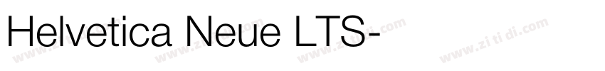 Helvetica Neue LTS字体转换